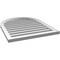 Ekena Millwork Round Top Surface Mount PVC Gable Vent: Functional, w/ 2"W x 1-1/2"P Brickmould Frame, 26"W x 32"H GVPRT26X3202SF - alternate 4